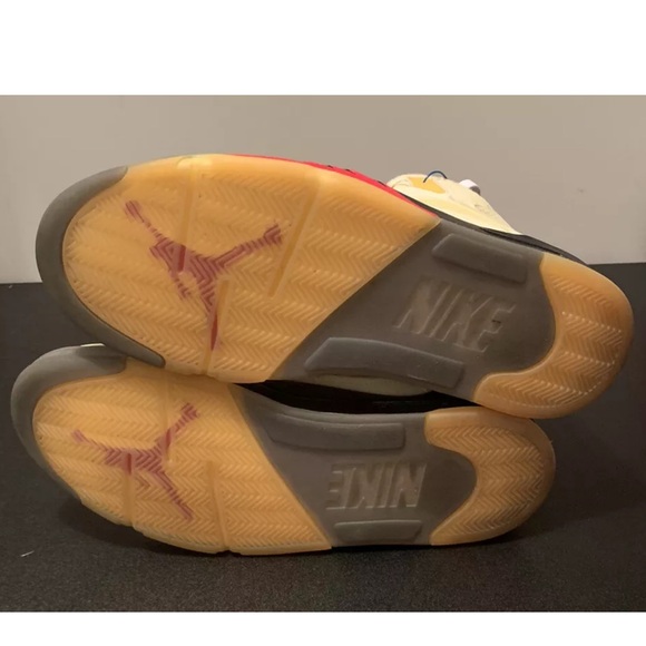 Nike Air Jordan 5 Retro x Off-White SP Sail Ivory Men’s Size 14 DH8565-100 - Picture 6 of 8